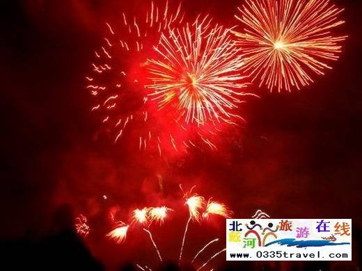 北戴河煙花篝火晚會