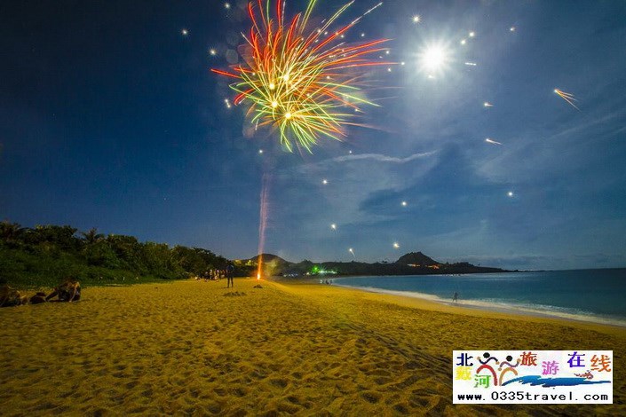 北戴河南戴河?xùn)|戴河煙花焰火沙灘篝火晚會